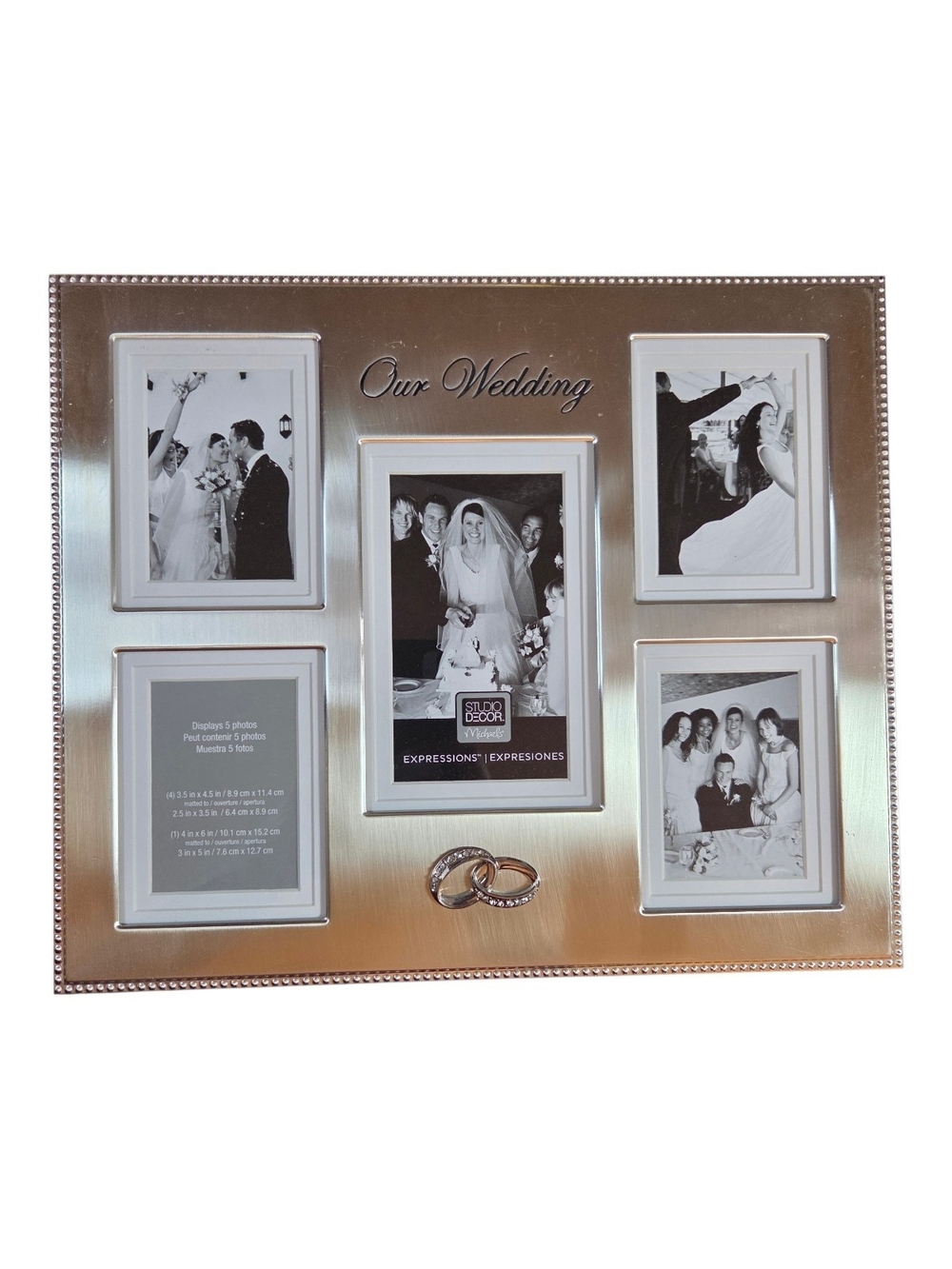 Michaels Silver Multi-Opening "Our Wedding" Photo Frame